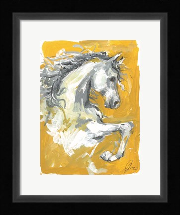 Framed Sunset Ride I Print