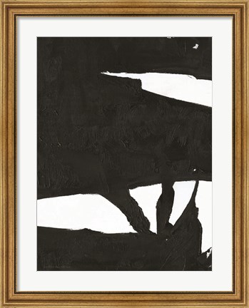 Framed Black &amp; White Abstract 1 Print