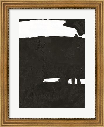 Framed Black &amp; White Abstract 2 Print