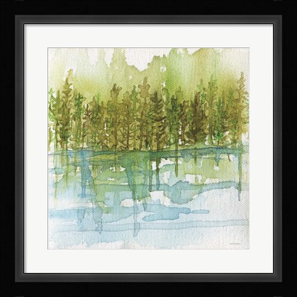 Framed Forest Reflections Print