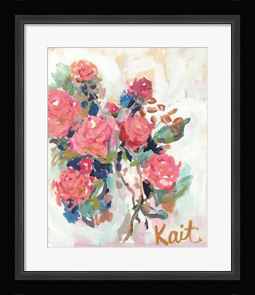 Framed All Flowers Need Time Print