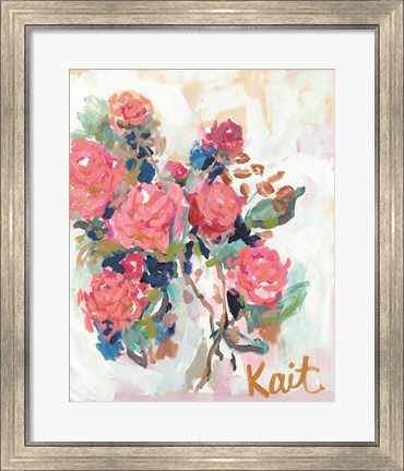 Framed All Flowers Need Time Print