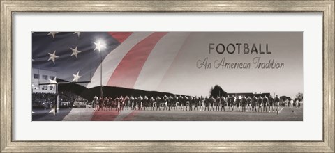 Framed Football - An American Tradition Print
