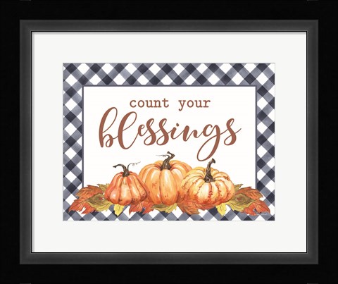 Framed Count Your Blessings Print