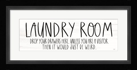 Framed Laundry Room Print