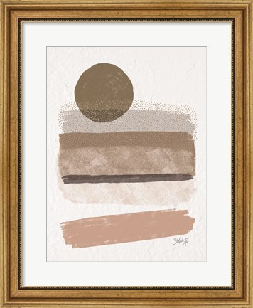 Framed Striped Abstract 1 Print