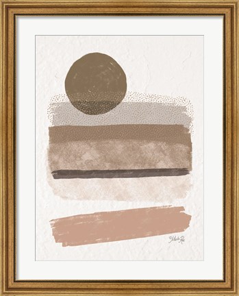 Framed Striped Abstract 1 Print