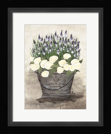 Framed Pail of Poises Print