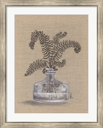 Framed Sketchy Floral 3 Print