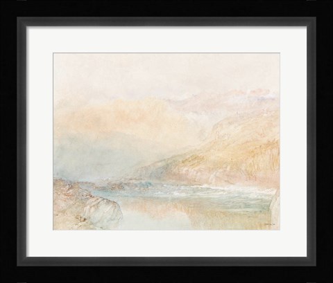 Framed Tranquil Coast 3 Print