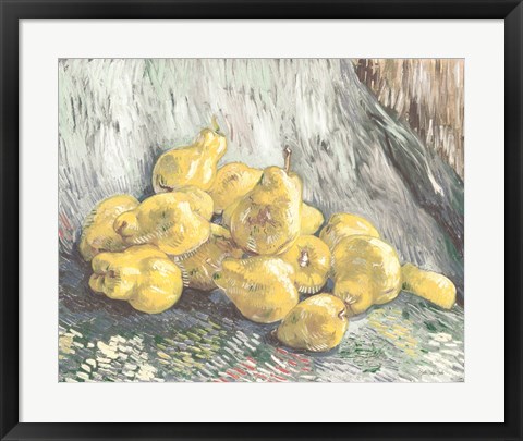 Framed Pile of Pears Print