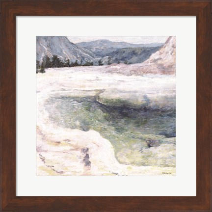 Framed Mountain Lake Print