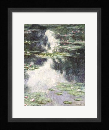 Framed Water Lilies Print