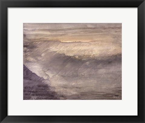 Framed Sunset Surf 1 Print