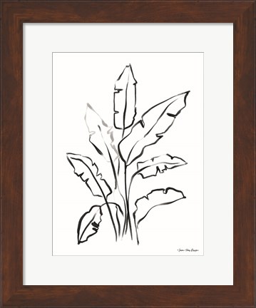 Framed Banana Leaf Drawing Print