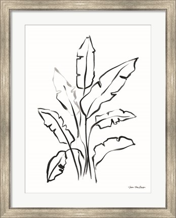 Framed Banana Leaf Drawing Print
