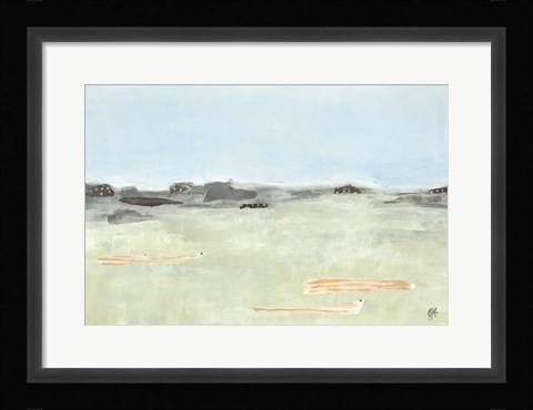 Framed Abstract Landscape Print