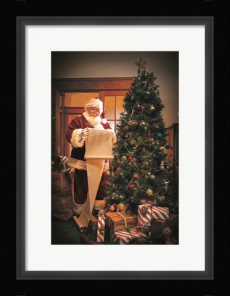 Framed Naughty or Nice? Print