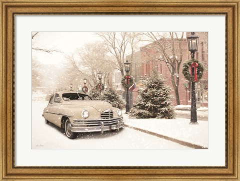 Framed Retro Packard in Wellsboro Print