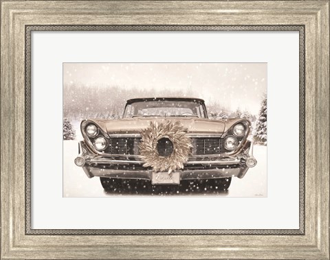 Framed Snowy Lincoln Print