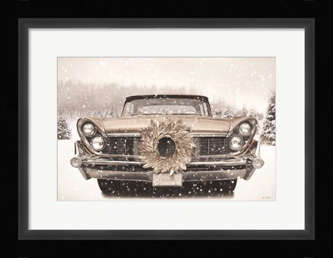 Framed Snowy Lincoln Print