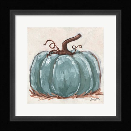 Framed Pumpkin Close-Up III Print
