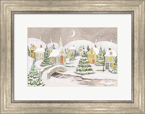 Framed All is Calm All is Bright Light Print