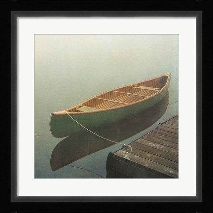 Framed Calm Waters Canoe II Print