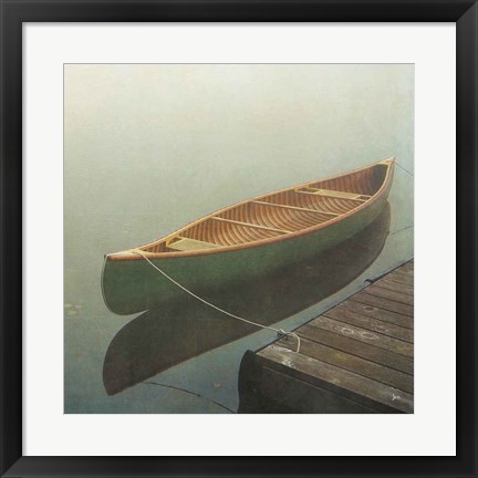 Framed Calm Waters Canoe II Print
