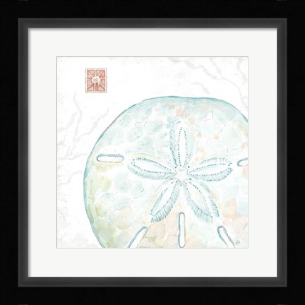 Framed Delicate Sea IX Print