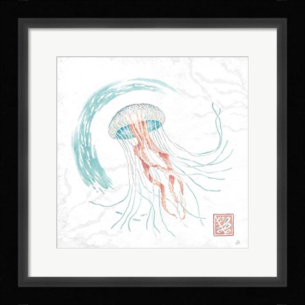 Framed Delicate Sea IV Print