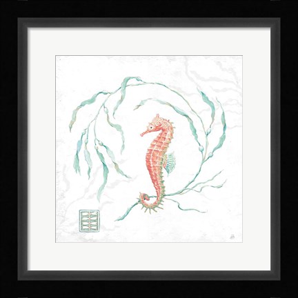 Framed Delicate Sea III Print