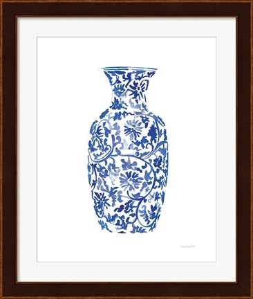 Framed Chinoiserie Vase II Print