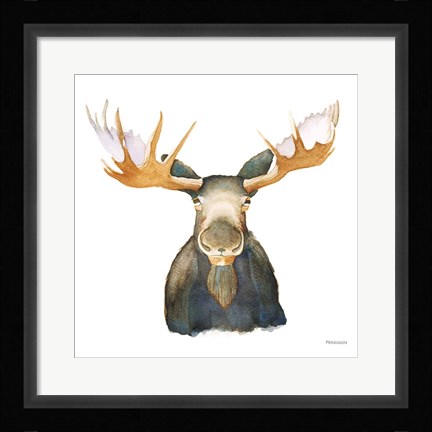 Framed Moose Print