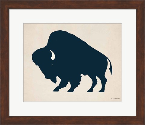 Framed Buffalo Bison I Print
