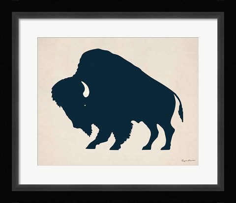 Framed Buffalo Bison I Print