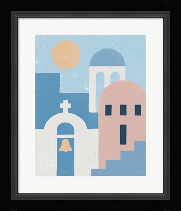 Framed Santorini Summer II Print
