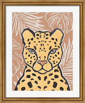 Framed Jungle II Terracotta Print