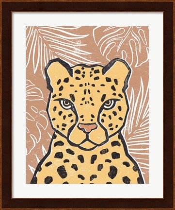 Framed Jungle II Terracotta Print