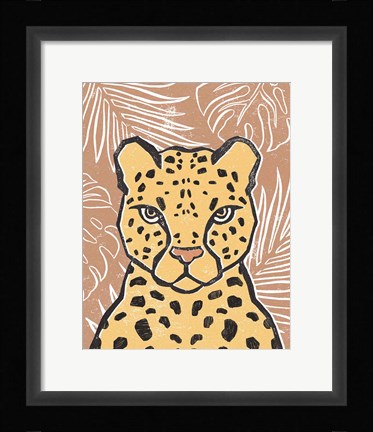 Framed Jungle II Terracotta Print