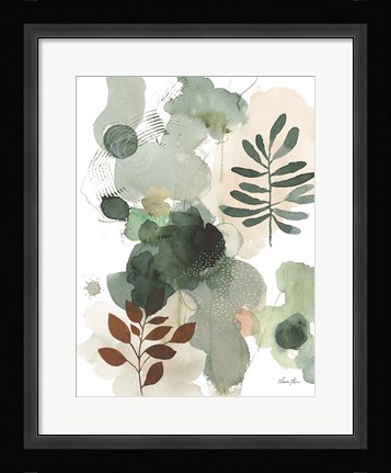 Framed Sage Bliss I Print