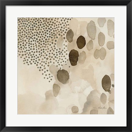 Framed Natural Abstract II Crop I Print