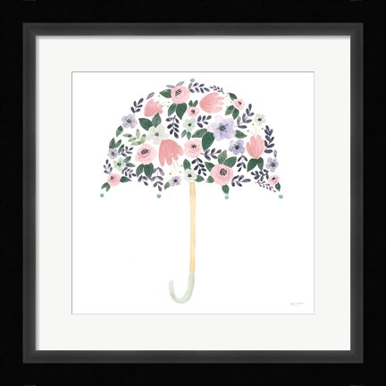 Framed Lets Chase Rainbows XXII Purple Print