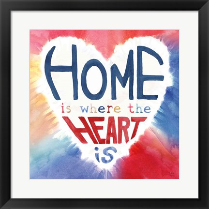 Framed Rainbow Love II Print