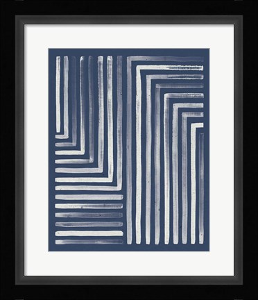 Framed Blue Sunset III Print