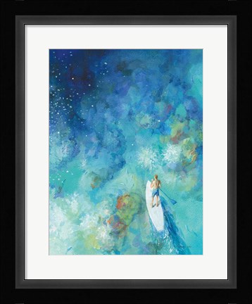 Framed Paddle Board Exploring II Print