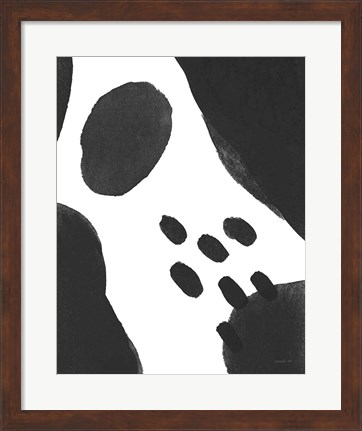 Framed Abstract Tidepool II Black Print