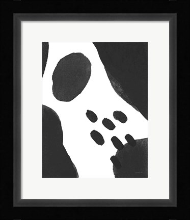 Framed Abstract Tidepool II Black Print