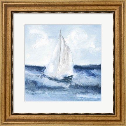 Framed Sailboats II Print