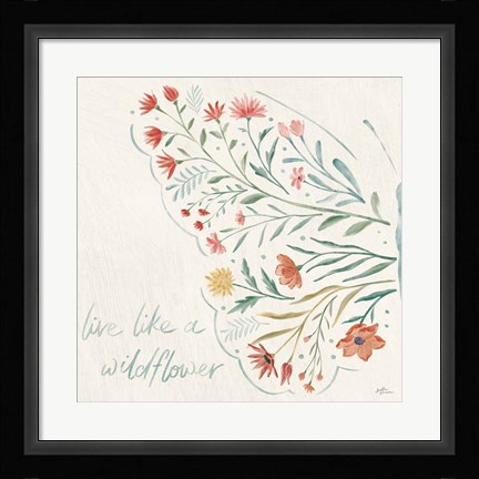 Framed Wildflower Vibes VI Print